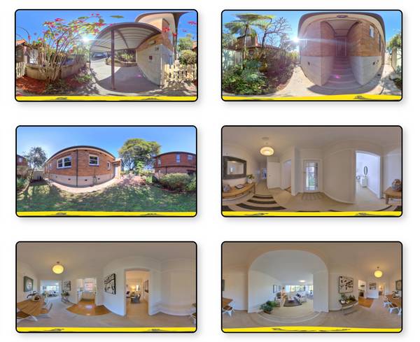 A gallery of 360 degree blog-images