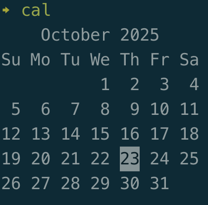 Calendar image
