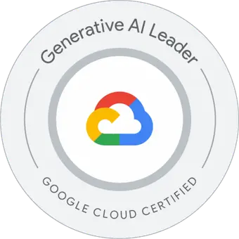 Google Cloud Generative AI Leader Certification badge